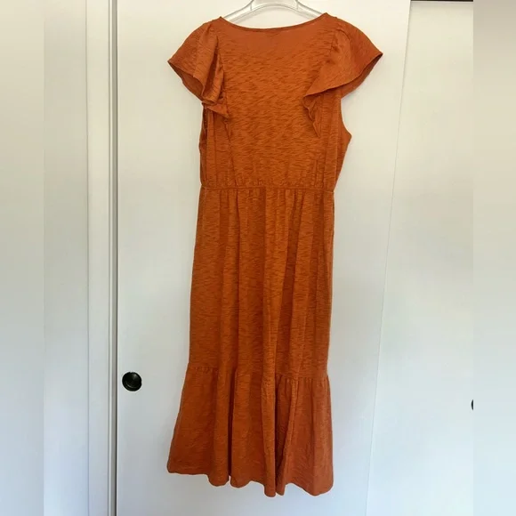 J. Crew Flutter Sleeve Midi Dress - Picture 3 of 7